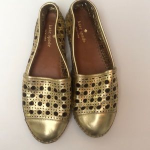 Gold Kate Spade Espadrilles